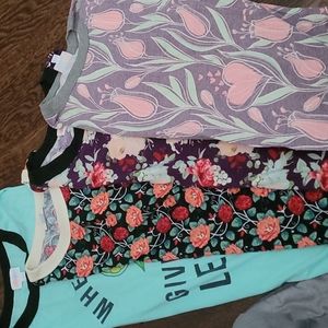 4 Lularoe Liv shirts Size L CLEARANCE